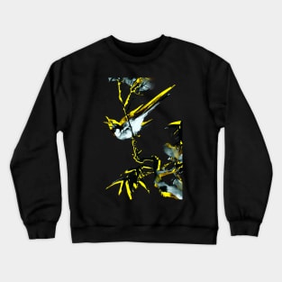 Bird singing, Japanese woodblock painting by blacklinesw9 2.0 Crewneck Sweatshirt